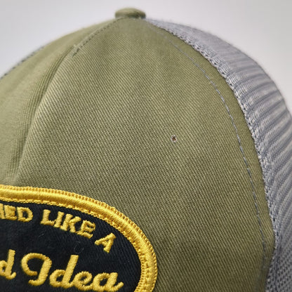 Kemo Sabe Trucker Hat Green One Size Snapback Made in USA Good Idea Patch