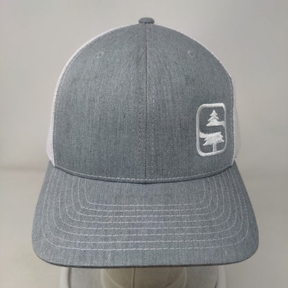 Pine Tree Snapback Trucker Hat Gray One Size Adjustable Mesh Back Richardson