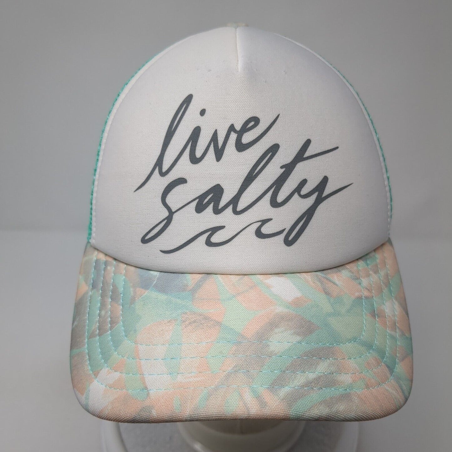 Live Salty Snapback Trucker Hat Multicolor OS Adjustable Mesh Back Salt Life