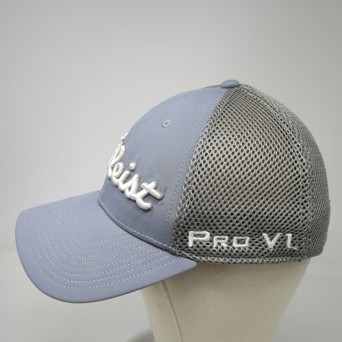 Titleist Baseball Cap Gray M Mesh Performance Golf Hat Pro V1 FootJoy FJ Logo