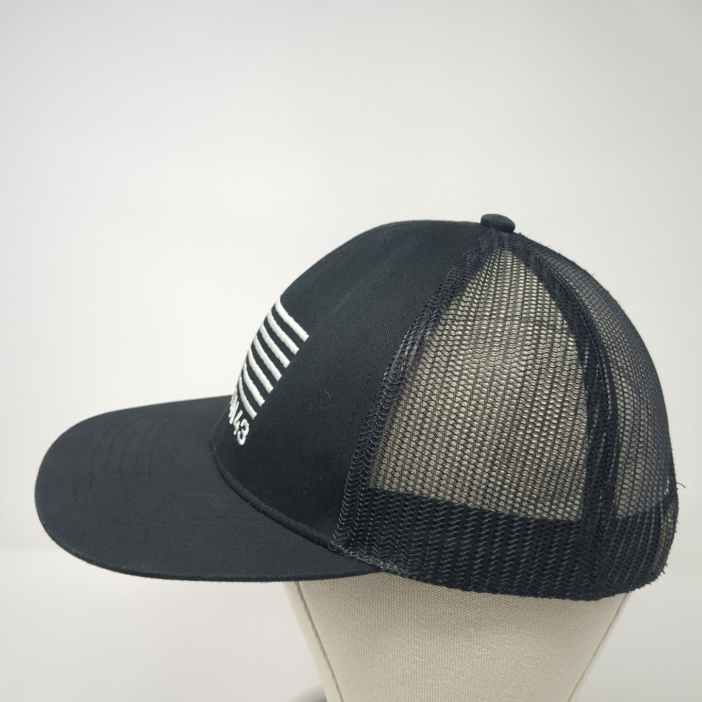 American Flag Mission43 Snapback Trucker Hat Black One Size Mesh Back