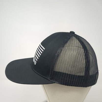 American Flag Mission43 Snapback Trucker Hat Black One Size Mesh Back