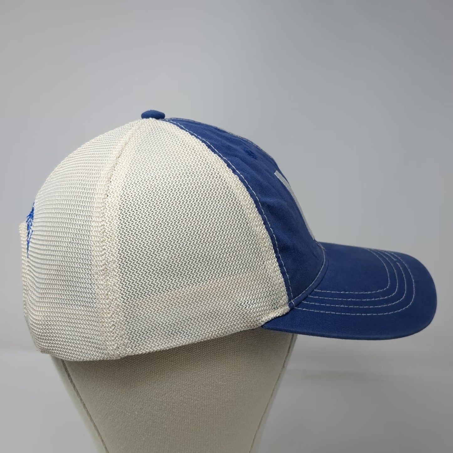 Wallingford LL Pacific Headwear Blue White One Size Trucker Hat Snapback 70th