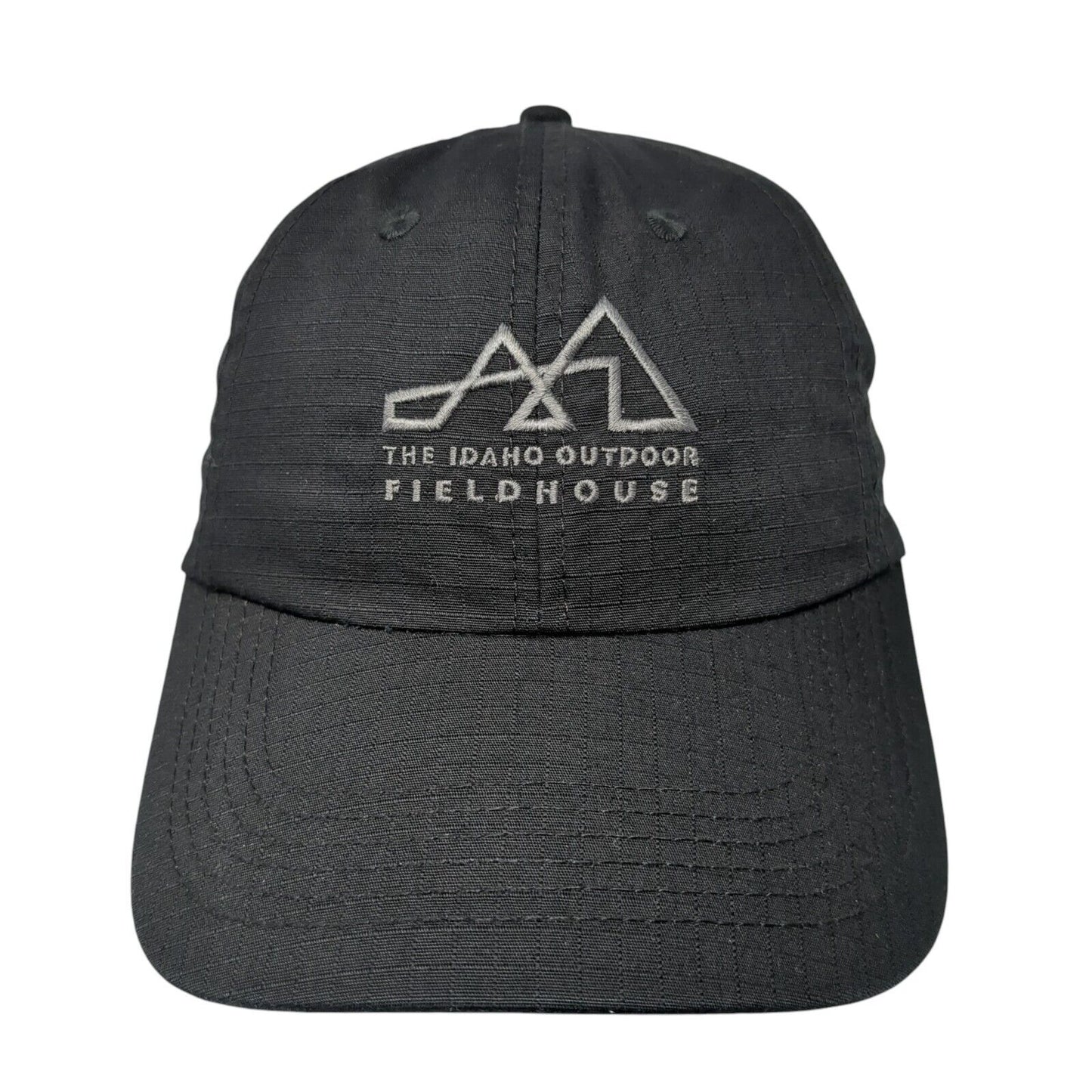 The Idaho Outdoor Fieldhouse Strapback Hat Black One Size Embroidered