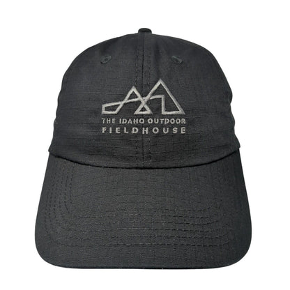 The Idaho Outdoor Fieldhouse Strapback Hat Black One Size Embroidered