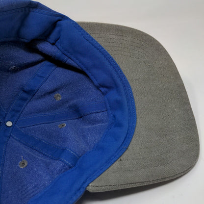 Unbranded Men's Snapback Hat Blue OSFA Graphic Lake Monroe Paynetown Logo Cotton