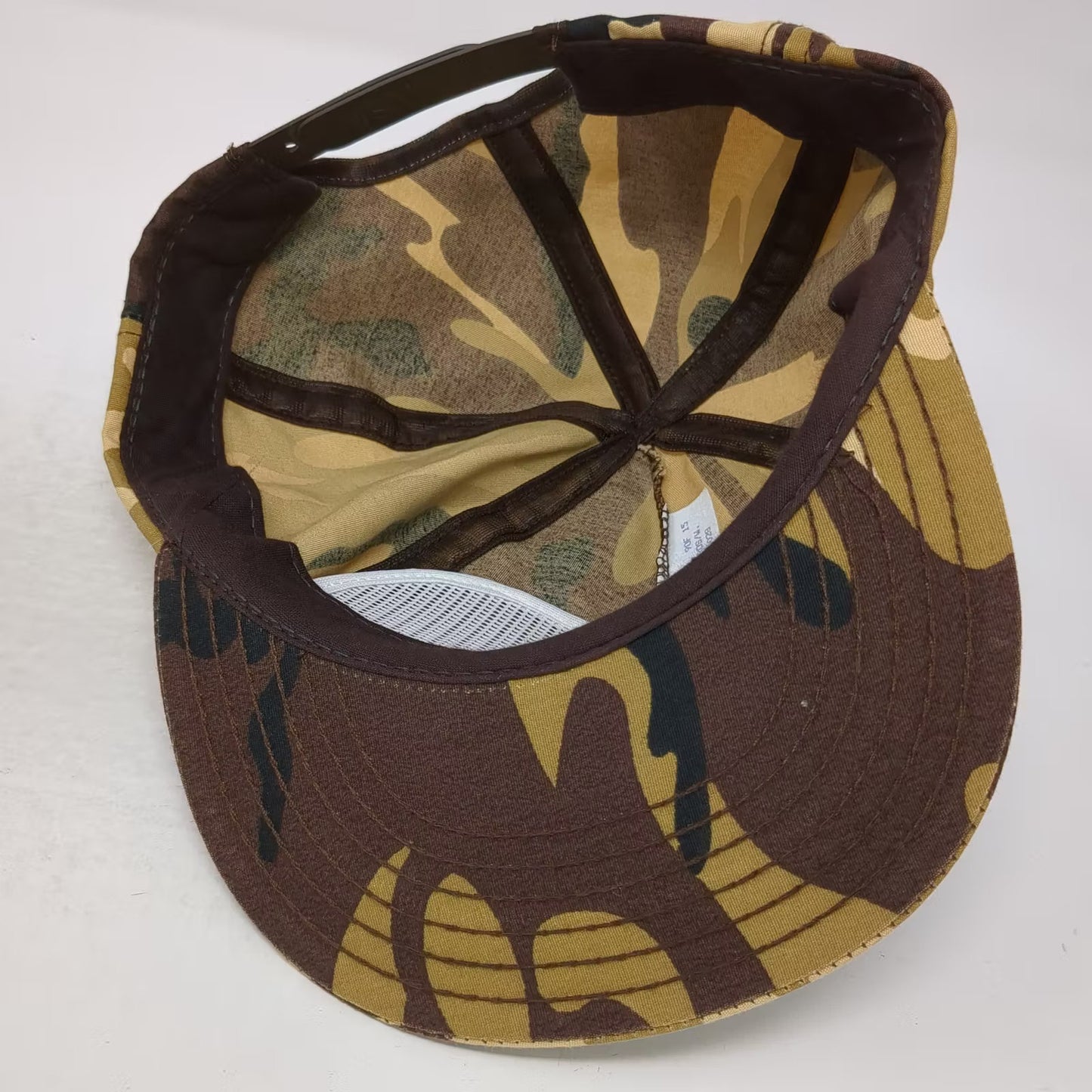 Geiger Bros 5 Panel Brown Green Camo One Size Hat Desert Storm Dalmo Victor USA