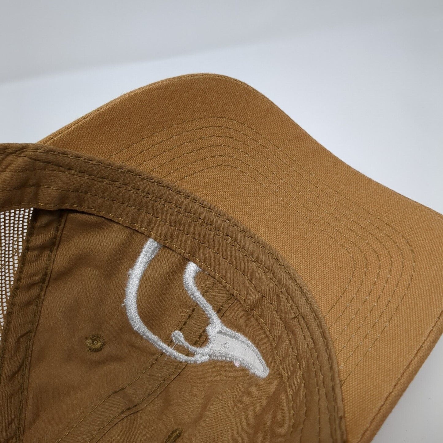 Duck Unlimited Strapback Trucker Hat Brown OS Adjustable Mesh Back Outdoor Cap