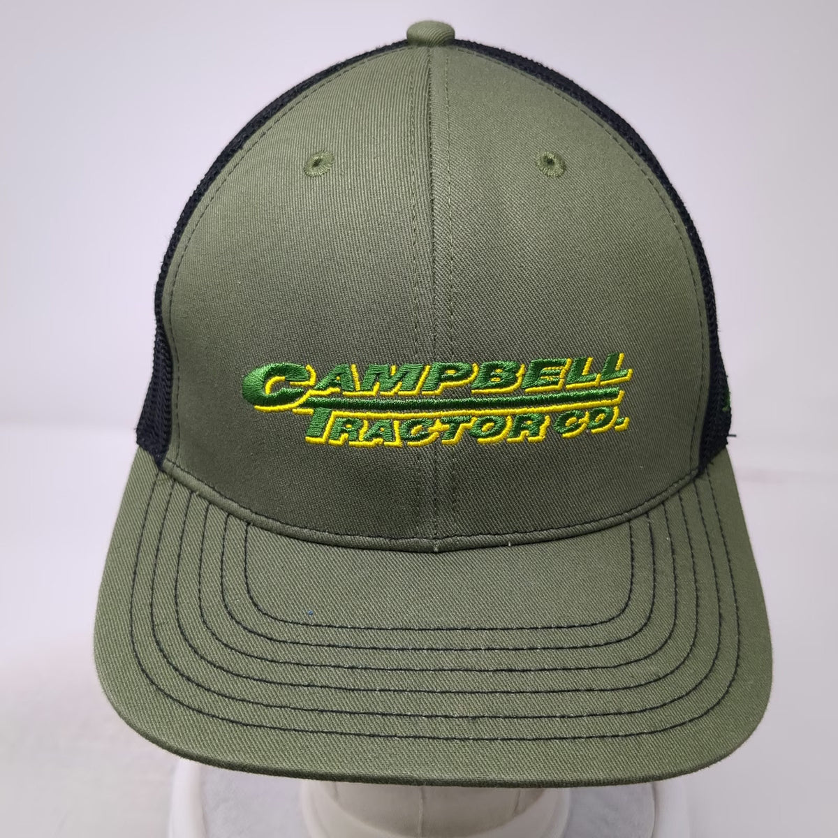 Top of the World Trucker Hat Green One Size John Deere Campbell Tractor Co Mesh