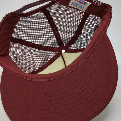 Nissin Trucker Hat Red One Size Regio Clay Products Alamo Texas Snapback Mesh