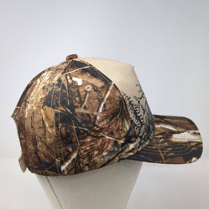 Black Eagle 5 Panel Beige Brown Camo One Size Elk Graphic Hunting Hat Patch