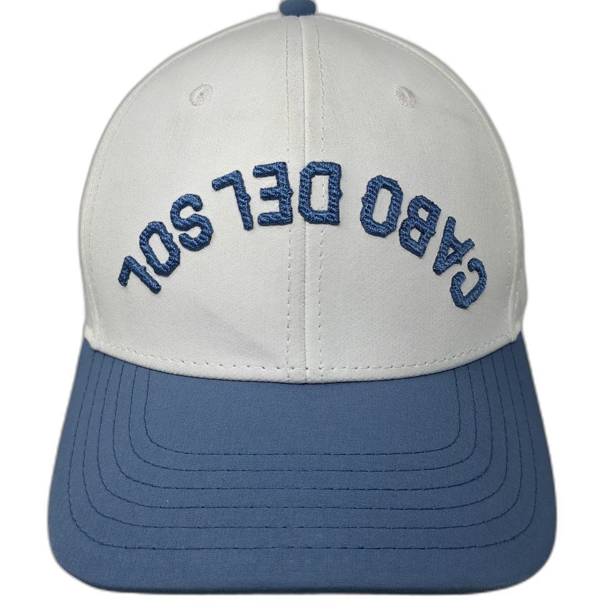 Pukka Snapback White Blue One Size Cabo Del Sol Golf Sun Embroidery Hat