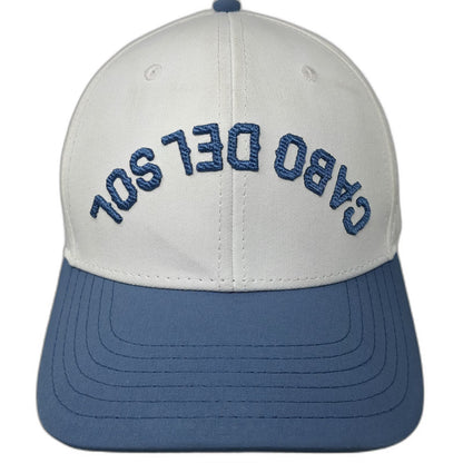 Pukka Snapback White Blue One Size Cabo Del Sol Golf Sun Embroidery Hat