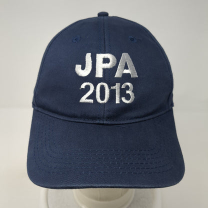 JPA 2013 Slideback Baseball Cap Blue One Size Adjustable Embroidered Harriton