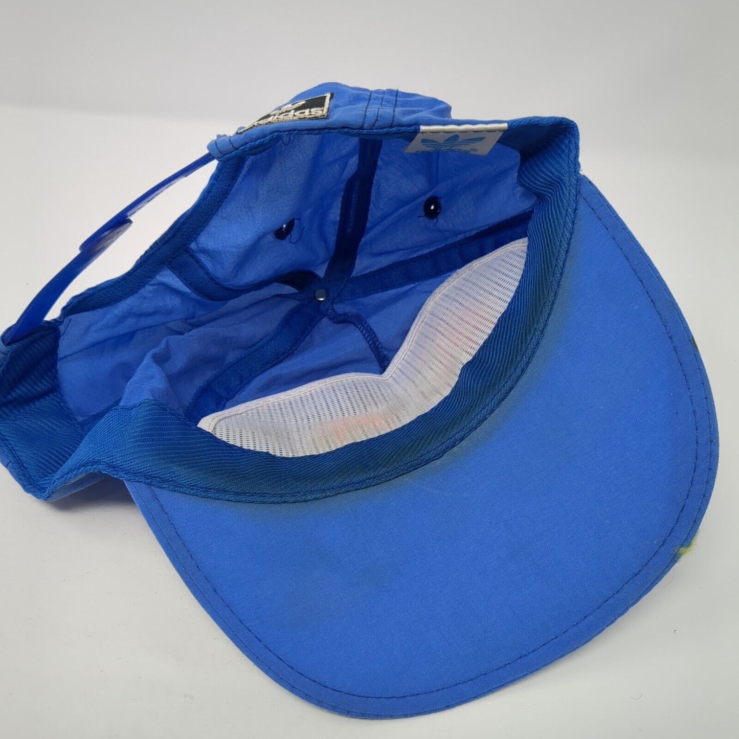 Vintage Blue Tag Adidas Snapback Hat Embroidered Palm Trees 100% Nylon