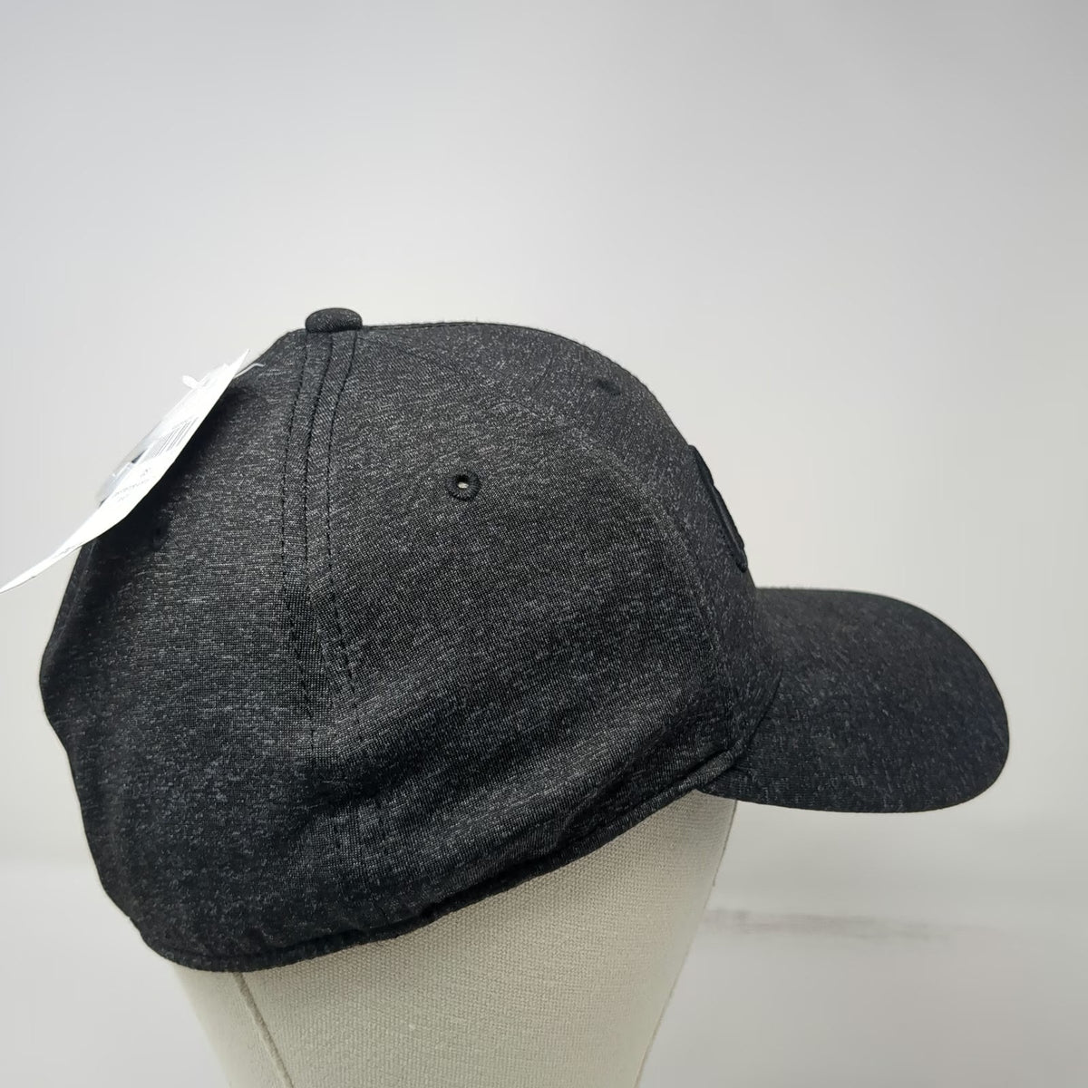 Cabela's Baseball Cap Black One Size Gray Embroidered Logo Stretch Fit Hat