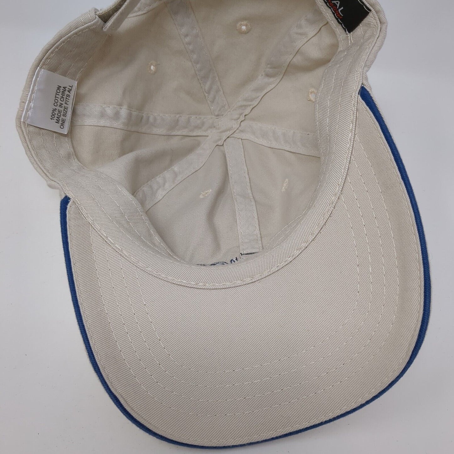 Avemco Strapback Hat Tan One Size Adjustable Embroidered 6 Panel Imperial