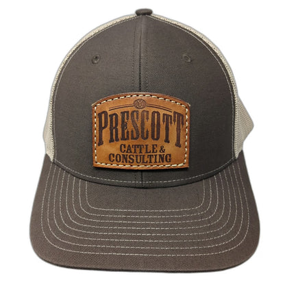 Richardson Trucker Hat Brown One Size Mesh Back Prescott Cattle & Consulting