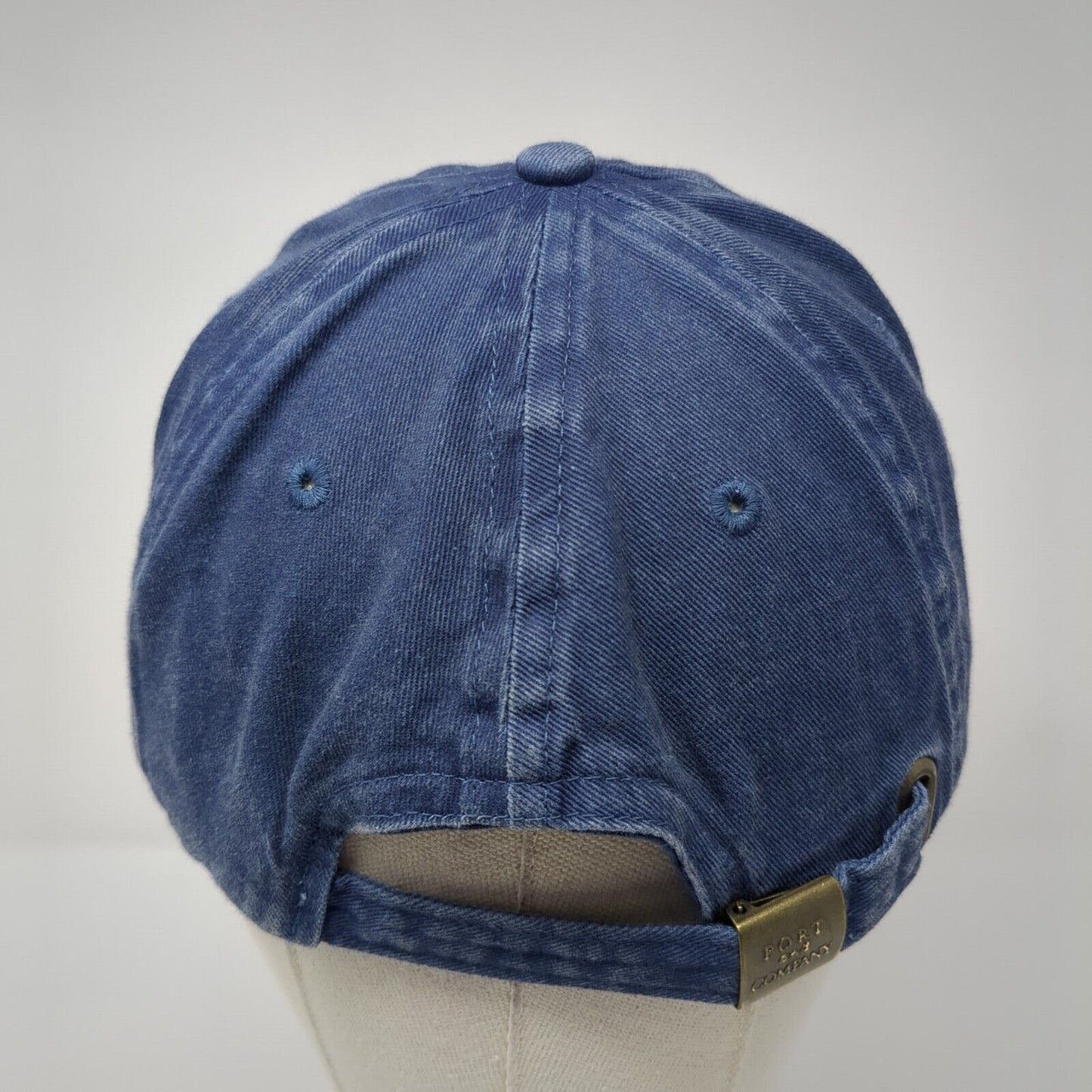 Port & Company Slideback Hat Blue One Size Adjustable Embroidered