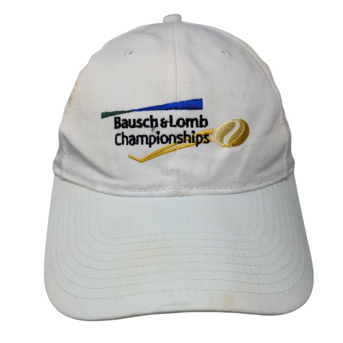 Bausch & Lomb Championships Snapback Hat White OSFA Adjustable Embroidered
