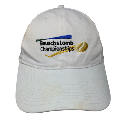 Bausch & Lomb Championships Snapback Hat White OSFA Adjustable Embroidered