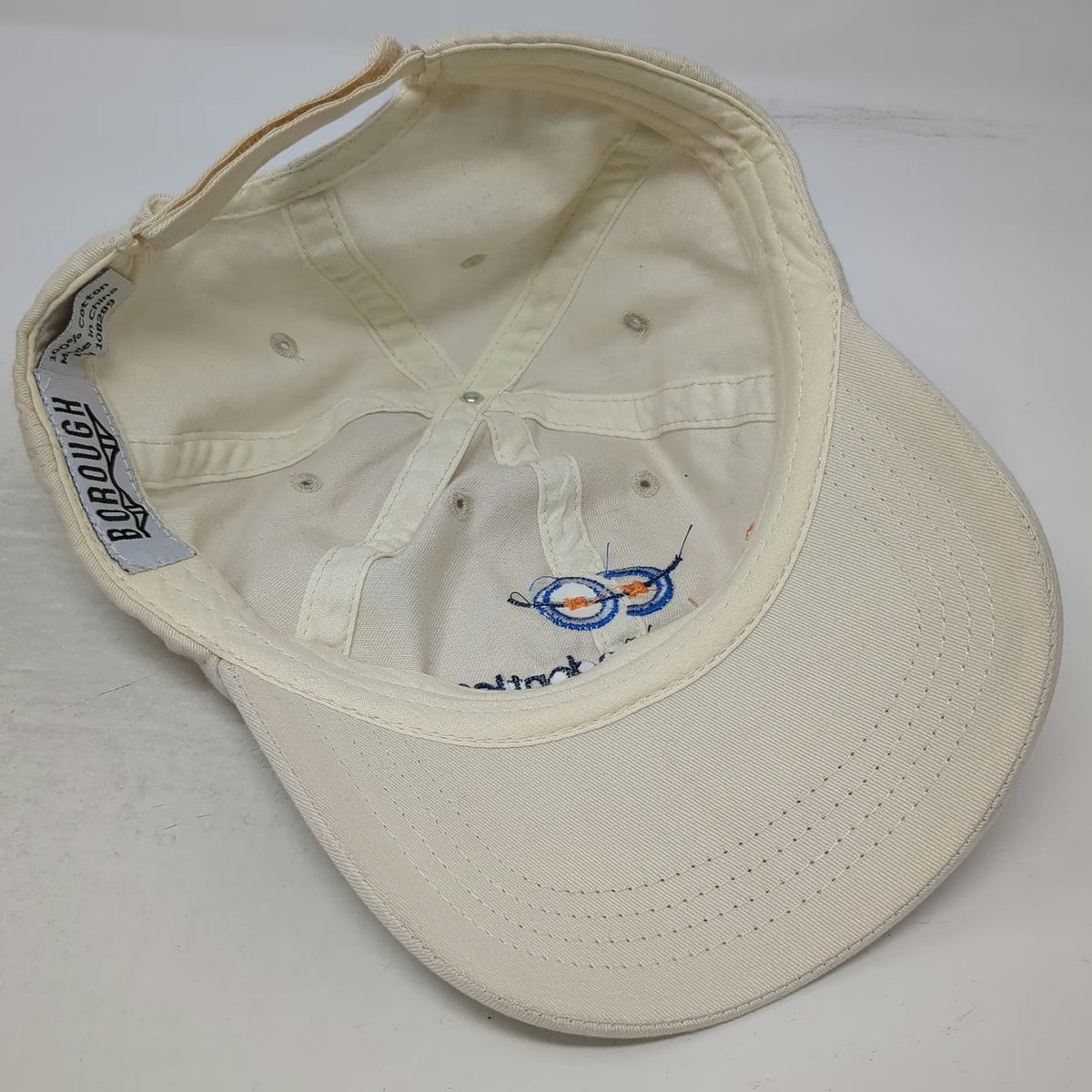 BOROUGH Baseball Cap Beige One Size Clauss Orthodontics Strapback Cotton Hat