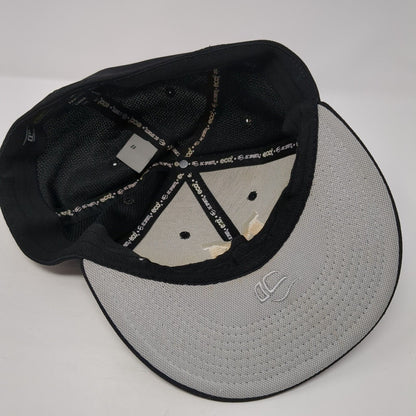 Letter M Fitted Hat Black L/XL Embroidered Proflex OC Sports Team Green