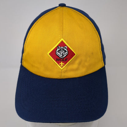 Boy Scouts Cub Scout Wolf Strapback Hat Multi M/L Adjustable Twill