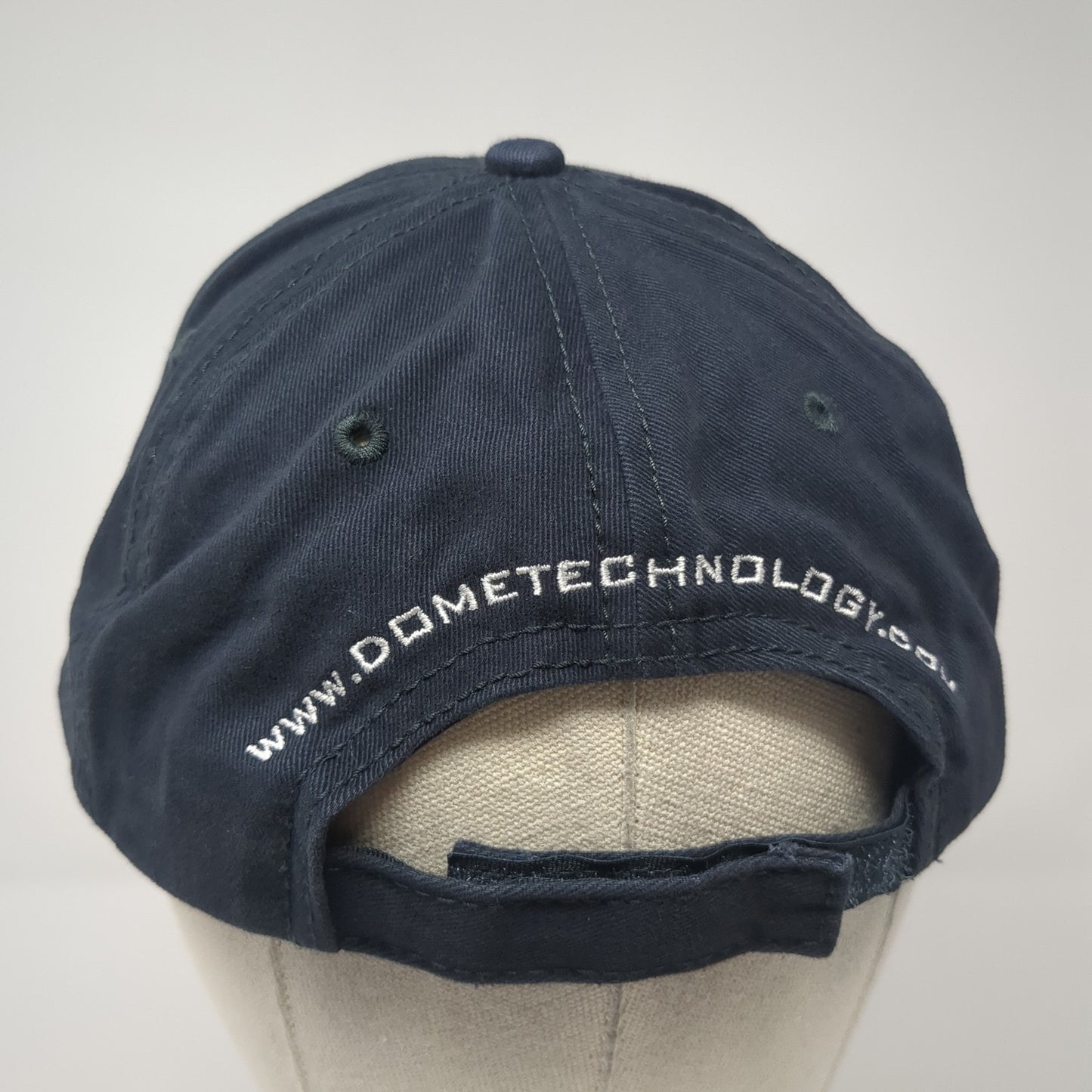 Dome Technology Baseball Cap Blue One Size Adjustable Embroidered Triple Crown