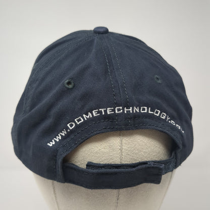 Dome Technology Baseball Cap Blue One Size Adjustable Embroidered Triple Crown