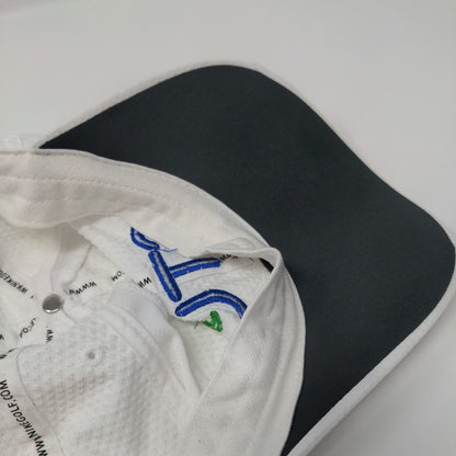 STL Strapback Hat White OSFM Embroidered Nike Heritage 86 Dri-Fit