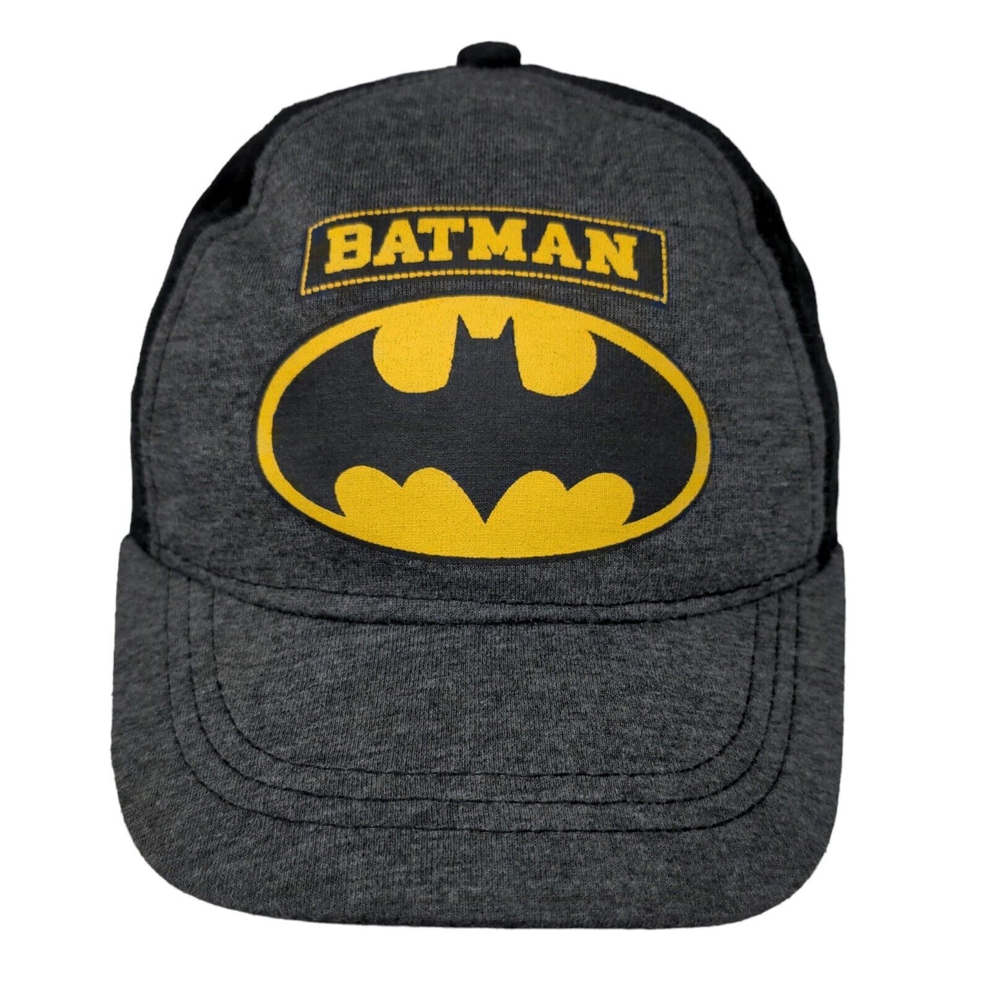 DC Comics Batman Baby Stretchy Hat Gray Black Size 12-24M Graphic Logo