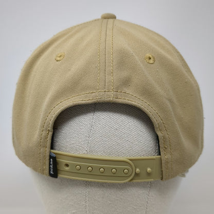 prAna Snapback Hat Beige One Size Get Lost To Get Found Mountain Patch Recycled