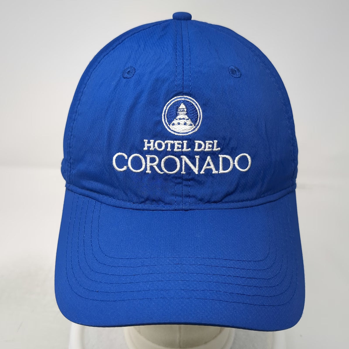 ahead Baseball Cap Blue One Size Hotel Del Coronado EST 1888 Strapback Hat Beach