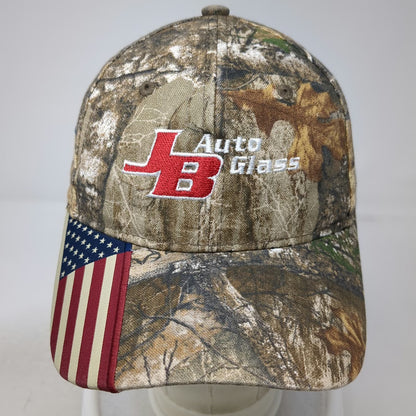 Outdoor Cap Baseball Cap Brown One Size Camo American Flag JB Auto Glass Hat