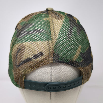 Toyota Trucker Hat Green Camo One Size Mesh Snapback Tundra Pickup Logo Patch