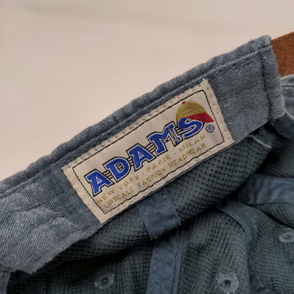 Anchor Slideback Hat Blue One Size Embroidered Adjustable Leather Strap