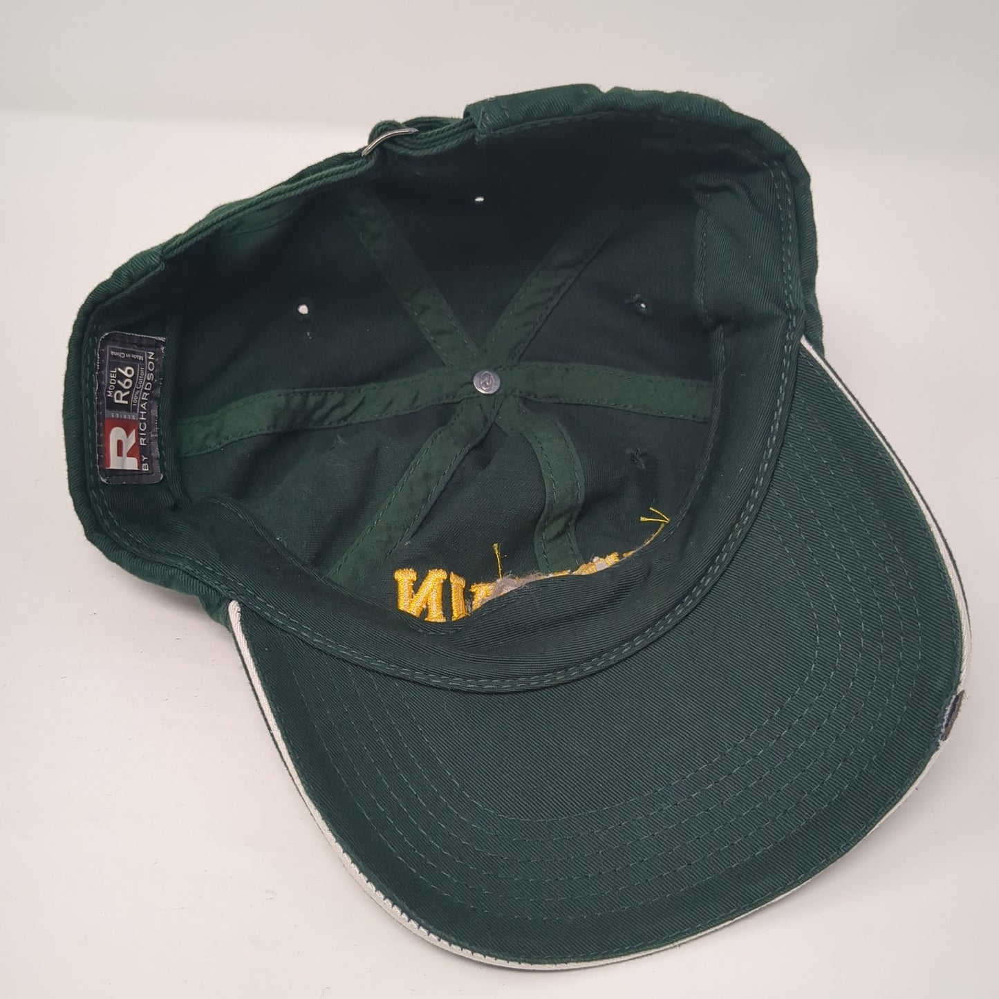 Mountain Home Slideback Hat Green One Size Solid Embroidered Richardson