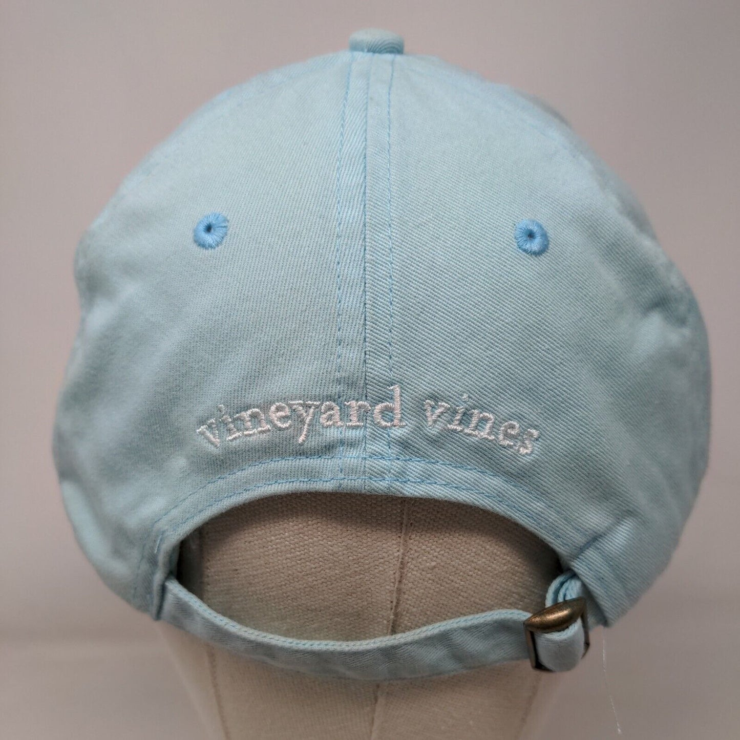 Vineyard Vines Slideback Hat Blue One Size Adjustable Embroidered 6 Panel Cotton