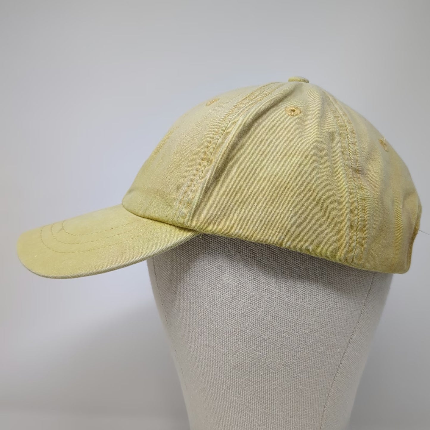 Adams Baseball Cap Yellow One Size Leather Strapback Nautical Burgee Flag Hat