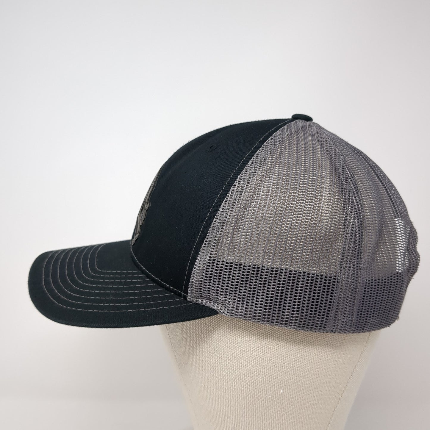 Sasquatch Snapback Trucker Hat Black One Size Mesh Back Richardson