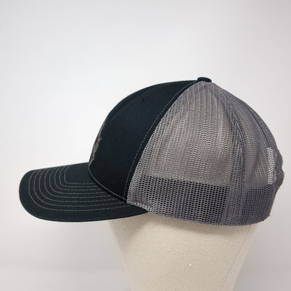 Sasquatch Snapback Trucker Hat Black One Size Mesh Back Richardson