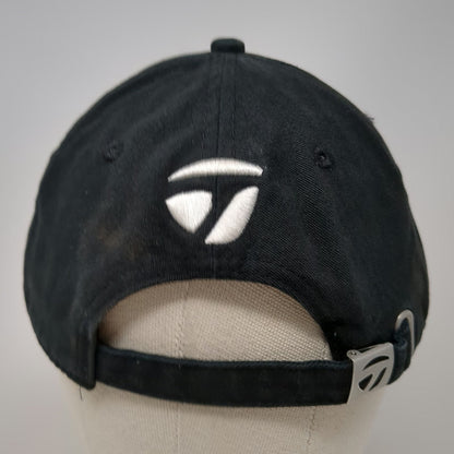 TaylorMade Baseball Cap Black One Size The Club Logo Slideback Cotton Golf Hat