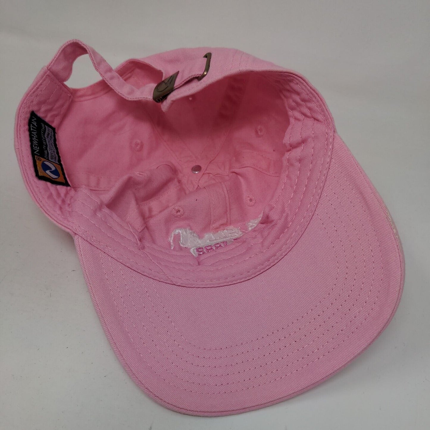 Sea Isle City New Jersey Est 1882 Slideback Hat Pink OSFA Adjustable Embroidered