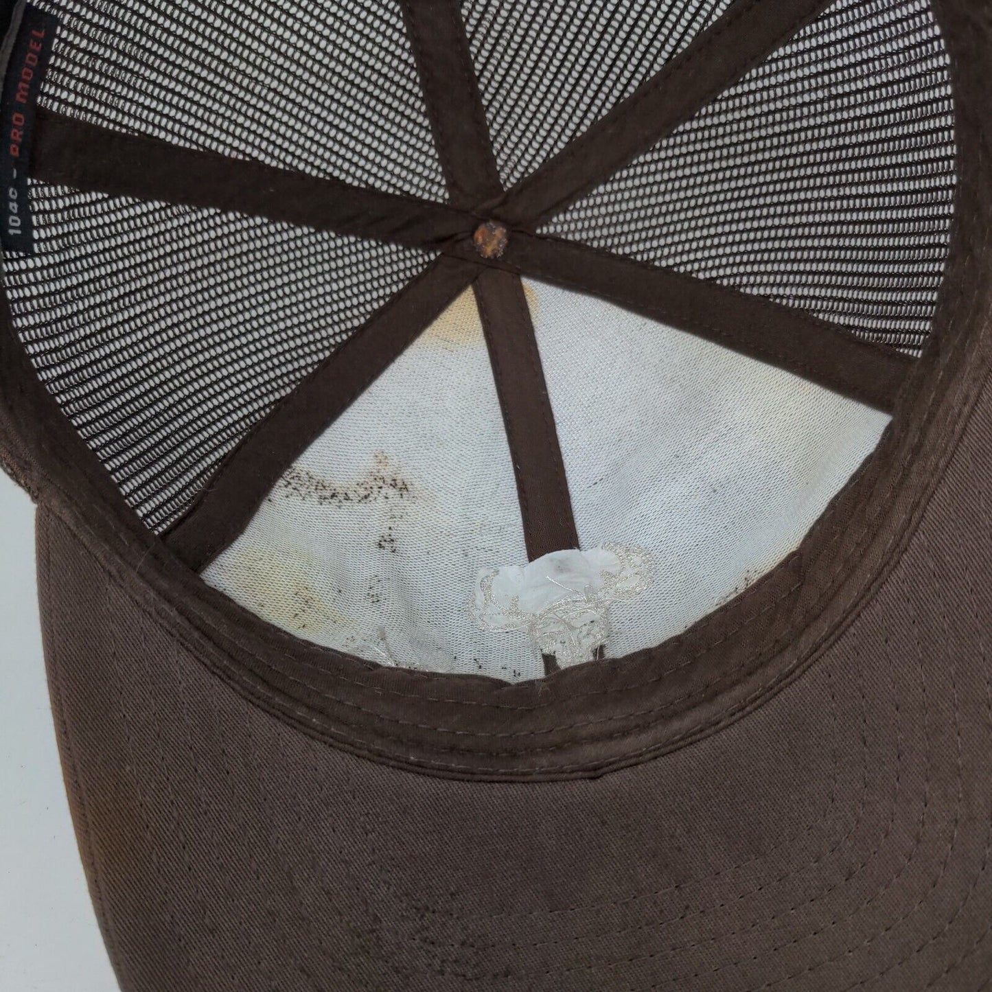 Southern Life Apparel Deer Snapback Mesh Back Trucker Hat Brown One Size