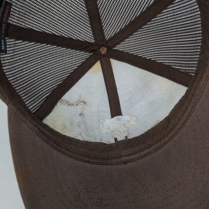 Southern Life Apparel Deer Snapback Mesh Back Trucker Hat Brown One Size