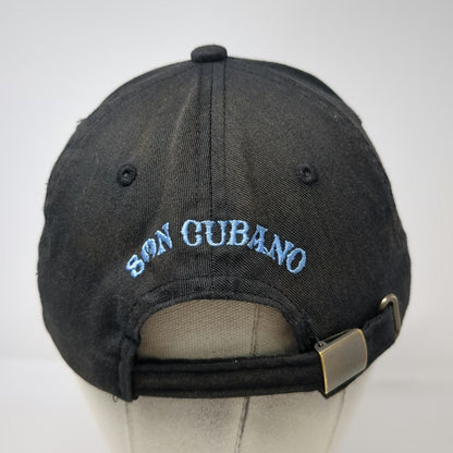 Port Authority Baseball Cap Black OSFM Son Cubano Logo Slideback Hat Embroidered
