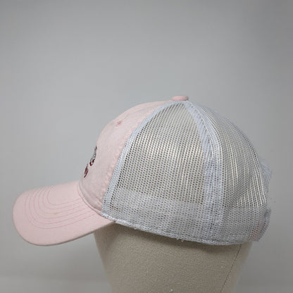 Rogersville Pharmacy Strapback Trucker Hat Pink OS Adjustable Mesh Outdoor Cap