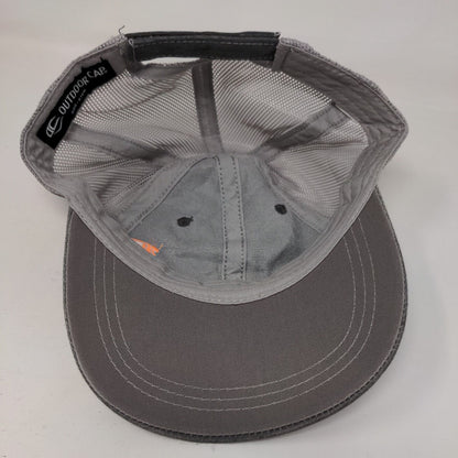 Outdoor Cap Strapback Mesh Back Trucker Hat Gray Adult Colorblock 6 Panel