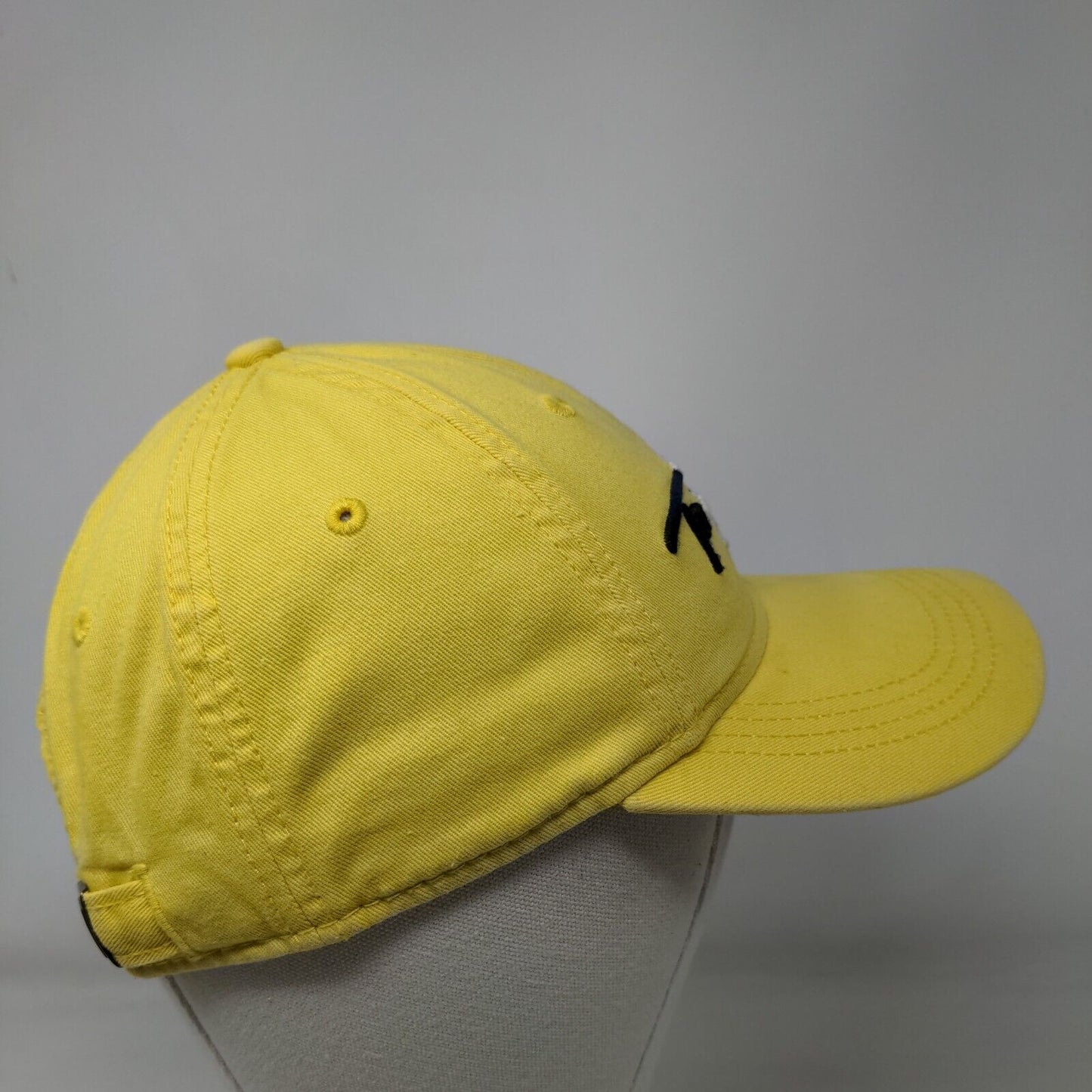 Tommy Hilfiger Slideback Hat Yellow One Size Adjustable Embroidered 6 Panel